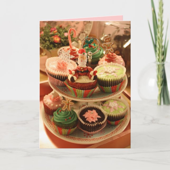Recette de cupcake carte de Noël (Devant)