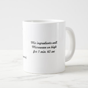 Recette de gâteau au chocolat Jumbo Mug Recette