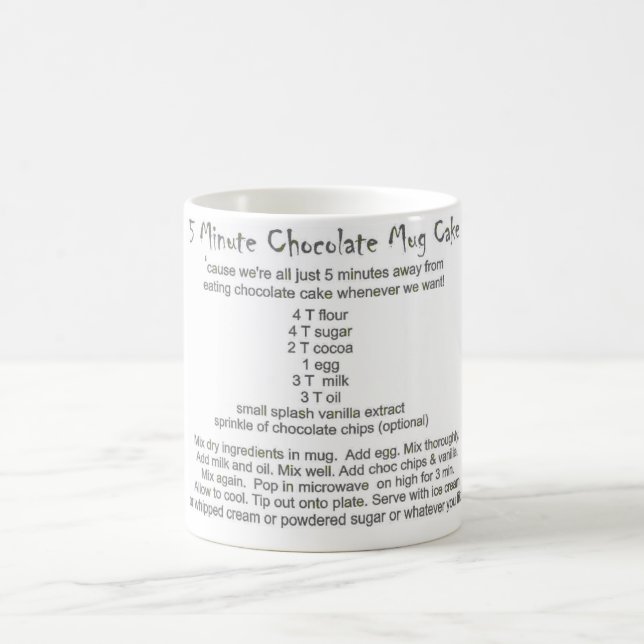 Recette de gâteau de tasse (Centre)