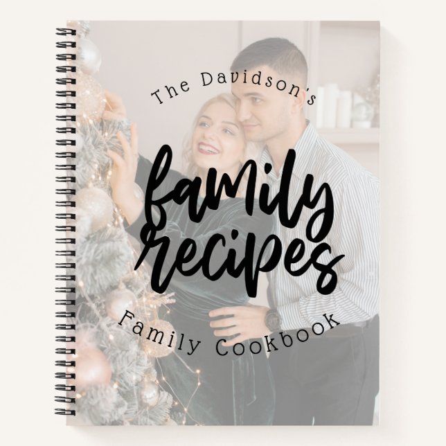 Recette de la famille de Noël livre de cuisine (Devant)