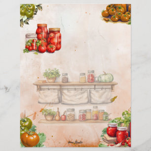 Recette de la page blanche complète de collage de 
