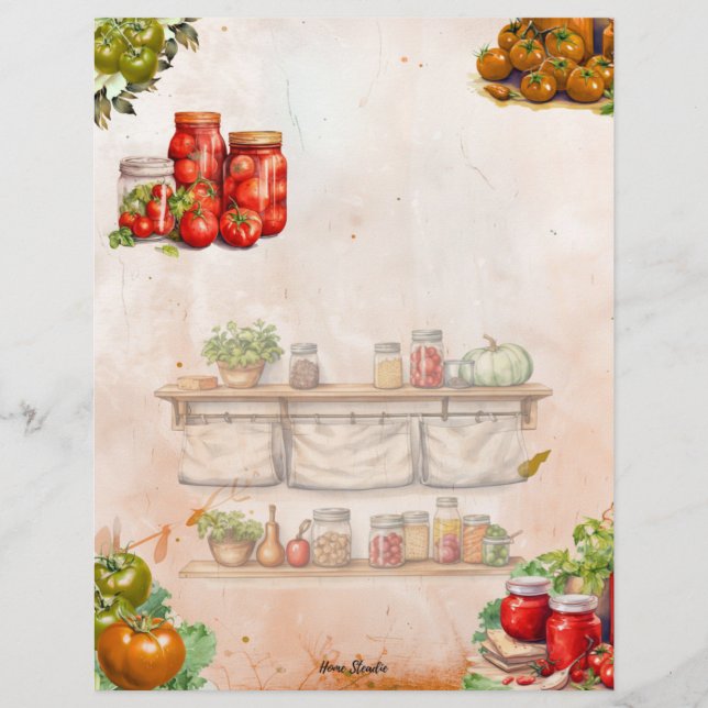 Recette de la page blanche complète de collage de  (Devant)