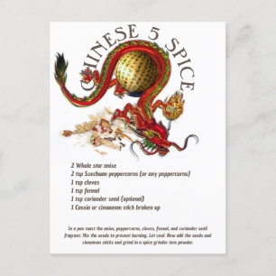 Recette de mélange à cinq épices chinoise   Carte 