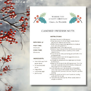 Recette de Noix Suédoises Carte de Noël