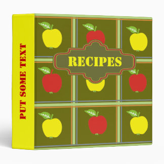Recette de pommes rouges et jaunes classeur person