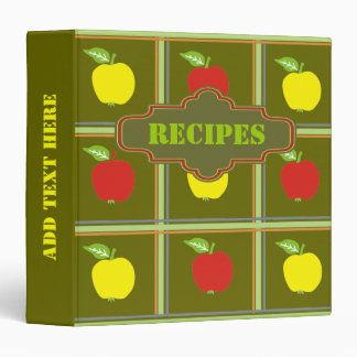 Recette de pommes rouges et jaunes classeur person