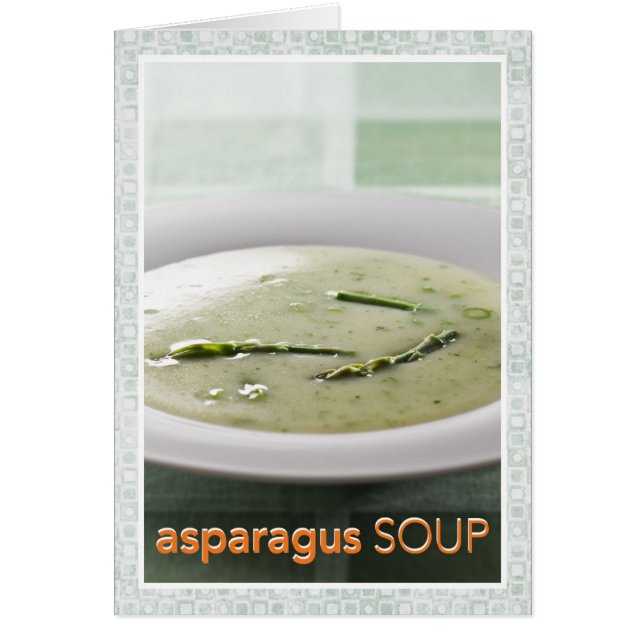Recette de soupe d'asperges (Devant)