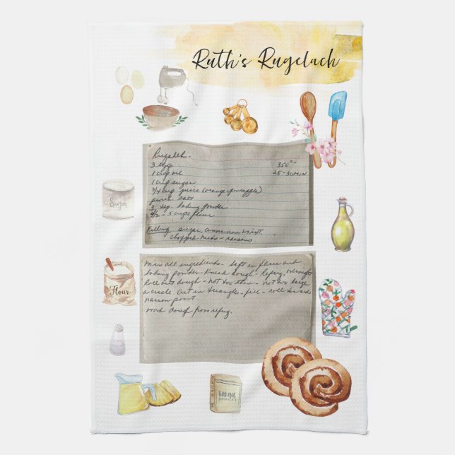 Recette Heirloom Tea Serviettes (Vertical)