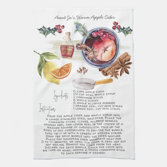 Recette Heirloom Tea Serviettes | cidre d'Apple (Vertical)