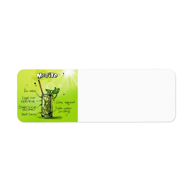 Recette Mojito - Cocktail Cadeau (Devant)