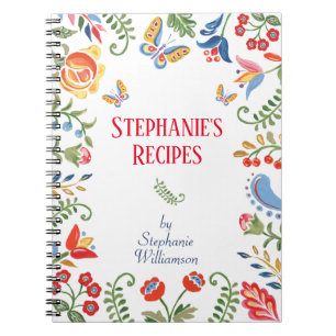 Recette personnalisée Carnet Fleur d'art folkloriq