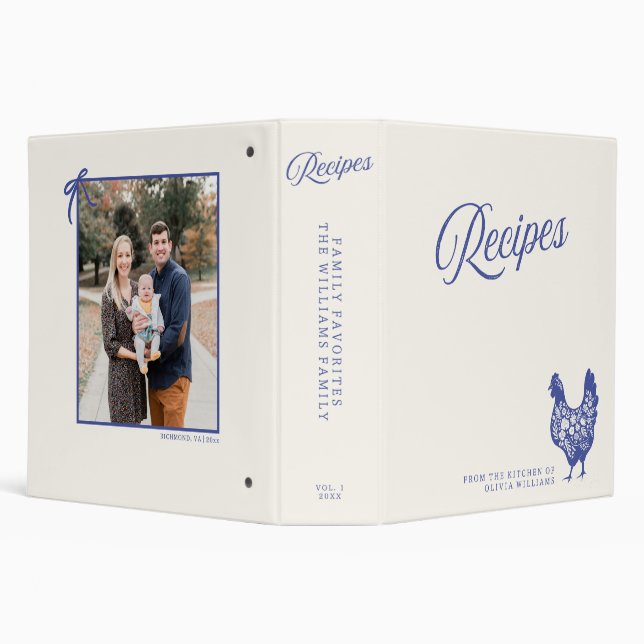 Recette préférée Classeur Bleu poulet photo person (Arrière-plan)