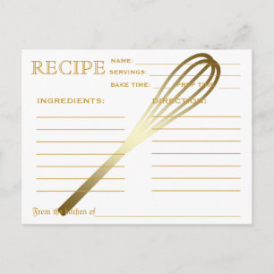 Recette Rétro Outils de cuisine de la carte