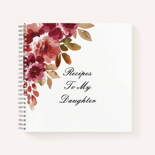 RECETTES À MON CARNET FILLE (Devant)