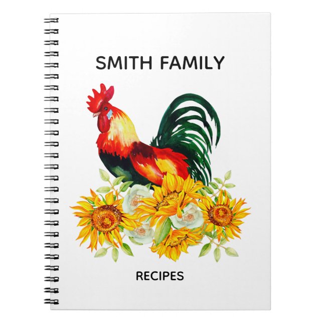 Recettes de cuisine personnalisées Carnet (Devant)