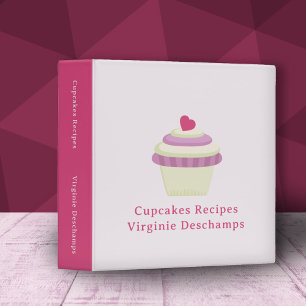 Recettes de cupcake Classeur d'anneau rose