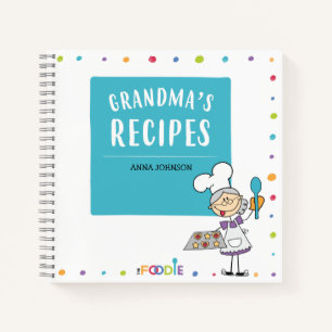  RECETTES DE GRANDMA Livre blanc personnalisé 