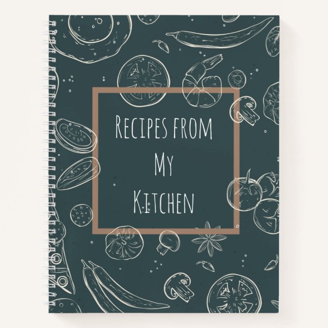 Recettes de mon carnet Spiral Journal de cuisine (Devant)