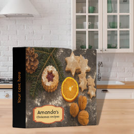 Recettes de Noël classeur de livre de cuisine