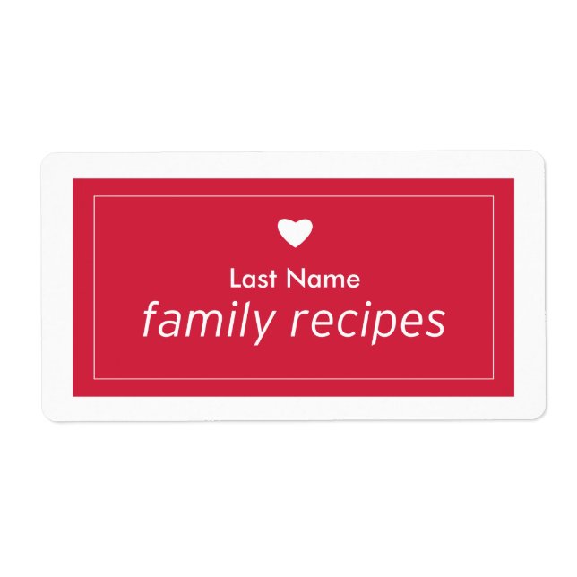Recettes familiales (Devant)