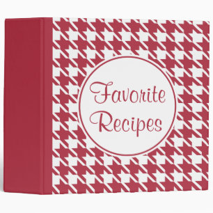 Recettes favorites Houndstooth Recette Classeur