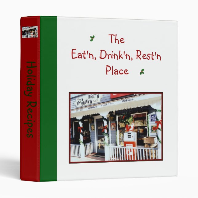 Recettes 'Vintage Americana Christmas' Classeur (Devant/Côté)