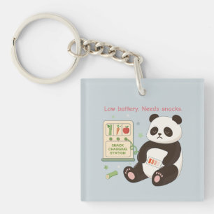 Recharge with Bamboo Snacks Keychain