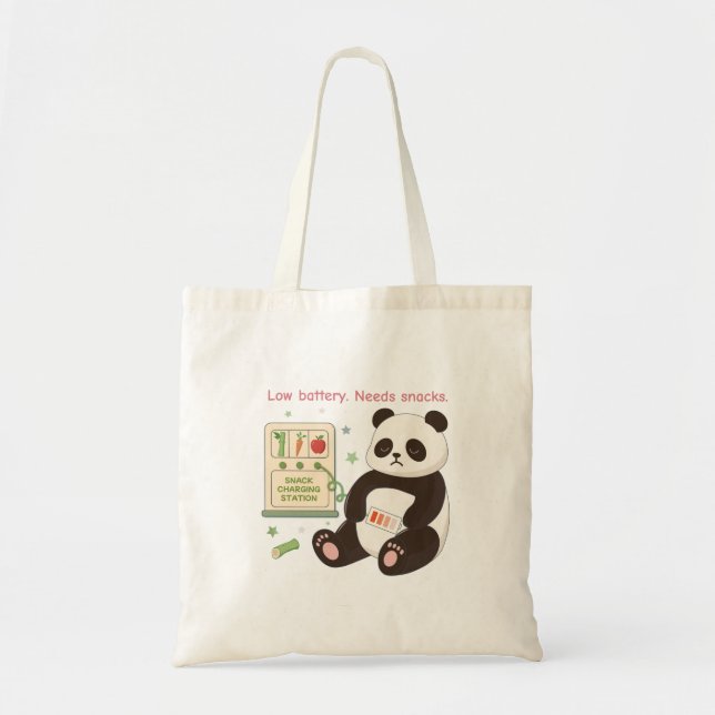Recharge with Bamboo Snacks Tote Bag (Front)