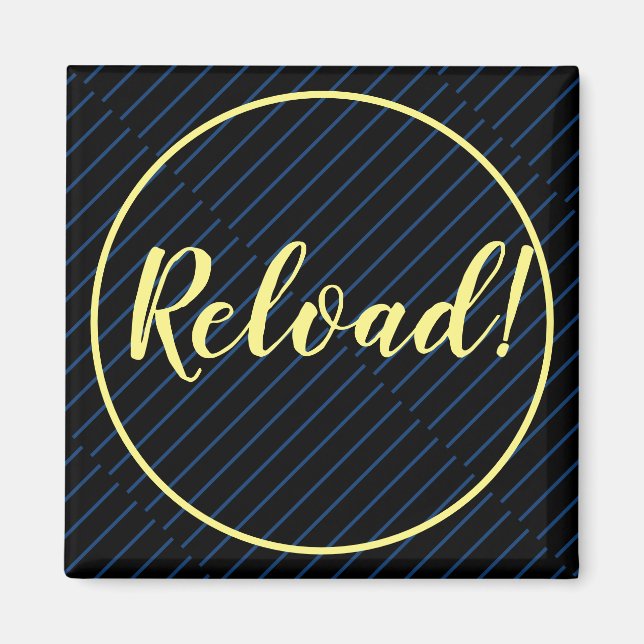 Recharger Motivation Inspiration Fridge Magnet (Devant)