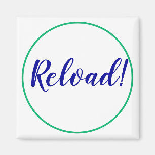 Recharger Motivation Inspiration Fridge Magnet