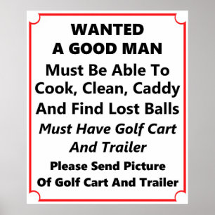 Recherché A Good Man - Poster Golf