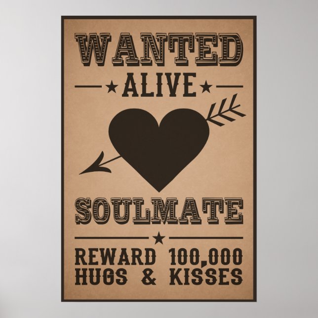 RECHERCHÉ ALIVE : affiche SOULMATE (Devant)