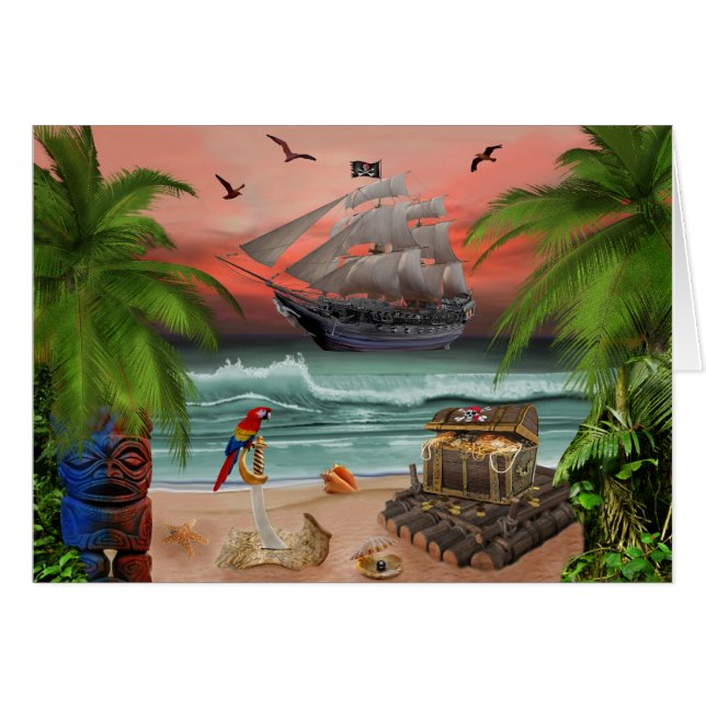 RECHERCHE DE TRÉSOR DE PIRATES (Devant horizontal)
