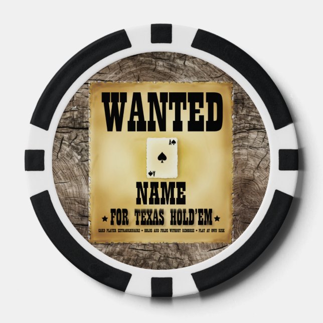 Recherché personnalisé pour les jetons de Poker Te (Recto)