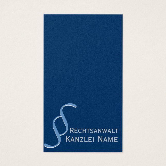 Rechtsanwalt Visitenkarten (Devant)