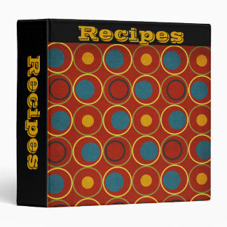 Recipe Albums- Chic Mod- Red- Binder
