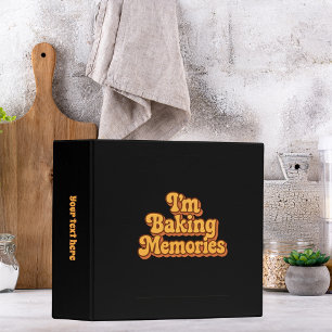 Recipe Baking Memories Black Binder