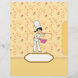 Recipe Binder Chapter Divider with Kitchen Art