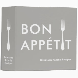 Recipe Binder Family Cookbook, personalized
