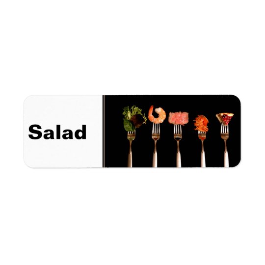 Recipe Binder Insert Tab Label Return Address Label