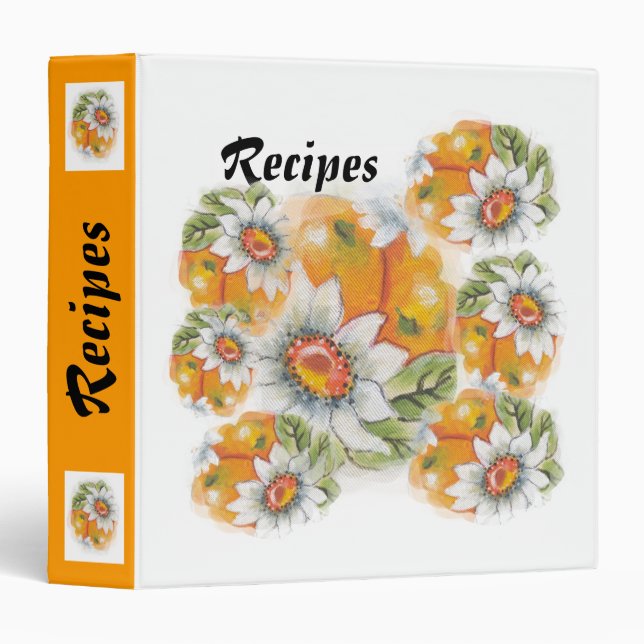 recipe binder with index (Front/Spine)