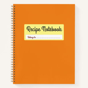 Recipe Book: A Blank Cookbook To Write In Your Own Notebook