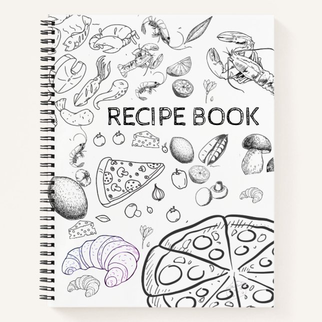 Recipe Book  A Blank Create Your Own Cookbook (Front)