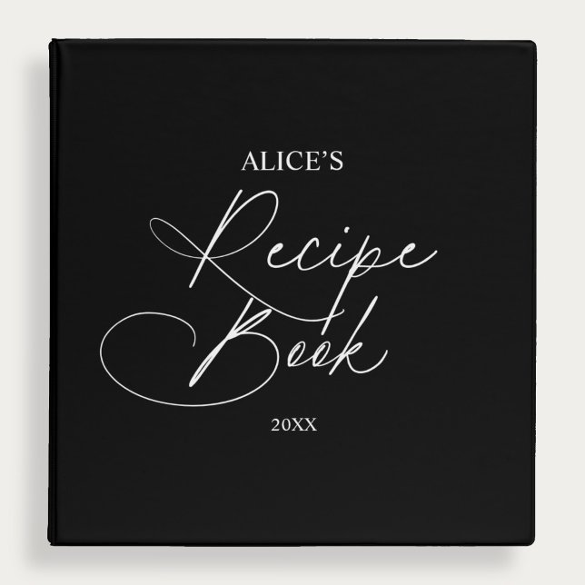 Recipe Book Chic Handwriting Script Binder (Creator Uploaded)