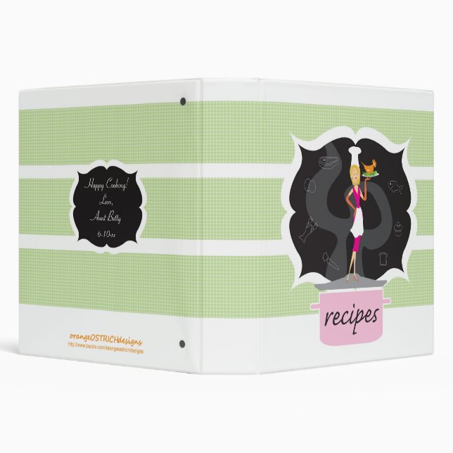 Recipe Book - Cooking Diva Binder (Background)