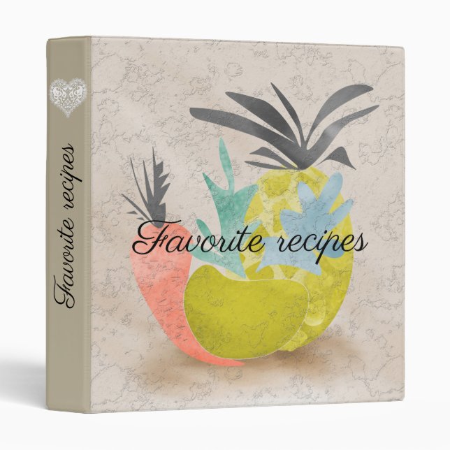 Recipe book, recipes binder (Front/Spine)