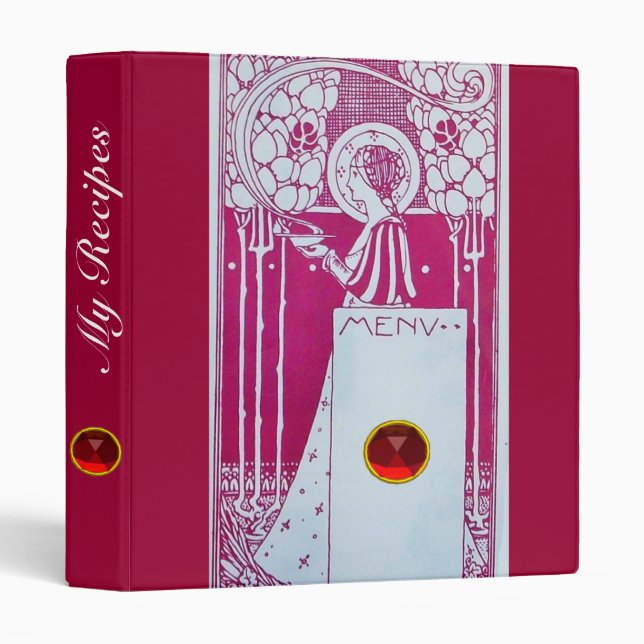 RECIPE BOOK RESTAURANT MENU BINDER (Front/Spine)
