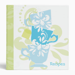 Recipe Book - Tea Cups Binder