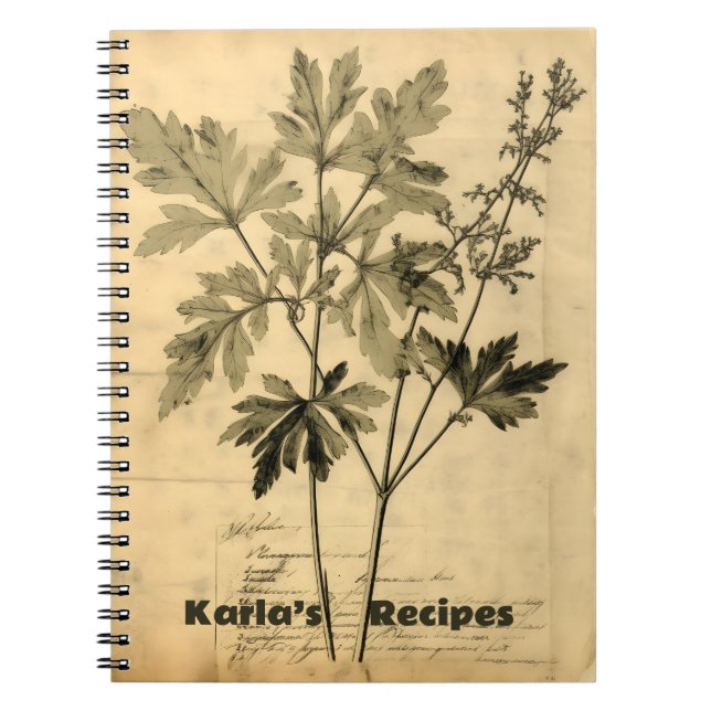 Recipe Book Vintage Victorian (Front)