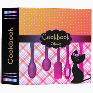 Recipe book, yellow binder